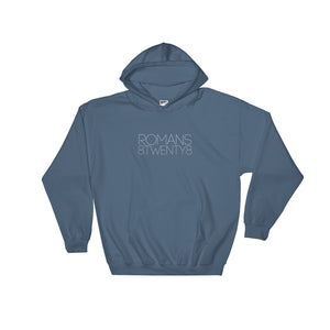 "Romans 8:28" Christian Hooded Sweatshirt