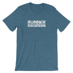 Hebrews 12:1 "Runner" Christian T-Shirt for Men/Unisex