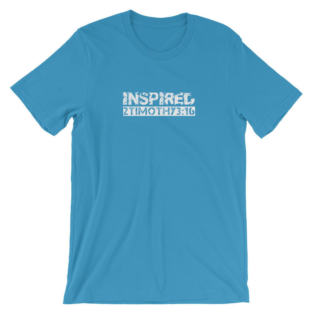2 Timothy 3:16 "INSPIRED" Christian T-Shirt for Men/Unisex