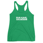 "Run Hard" Hebrews 12:1 Racer Back Christian Tank Top for Women