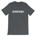 Romans 10:9-10 Bible Verse T-Shirt for Men/Unisex