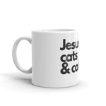"Jesus, cats & coffee" Mug