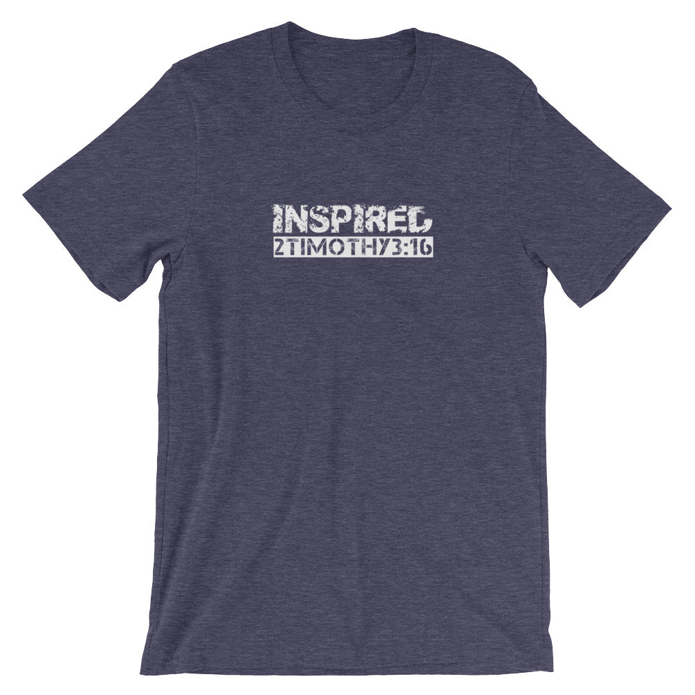 2 Timothy 3:16 "INSPIRED" Christian T-Shirt for Men/Unisex