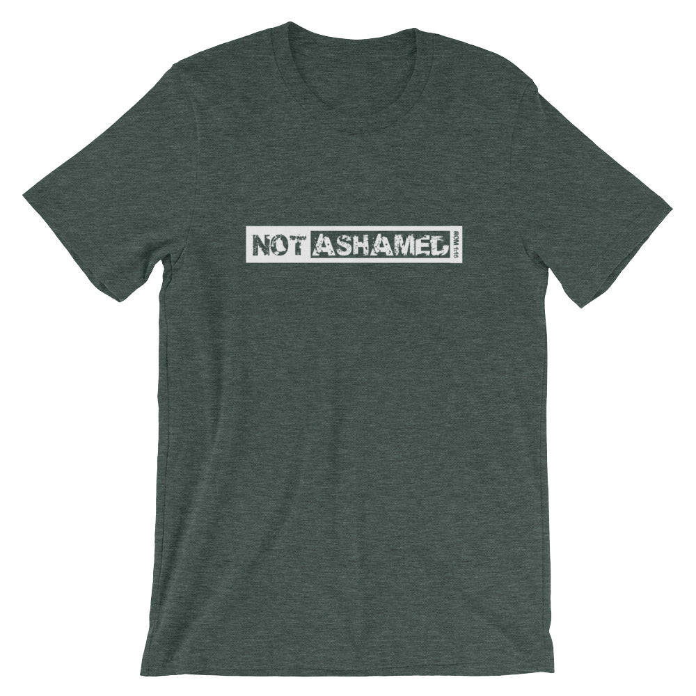 "Not Ashamed" Christian T-Shirt for Men/Unisex