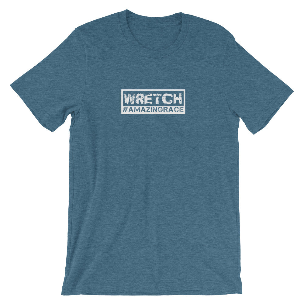 "WRETCH" Amazing Grace Christian T-Shirt for Men/Unisex